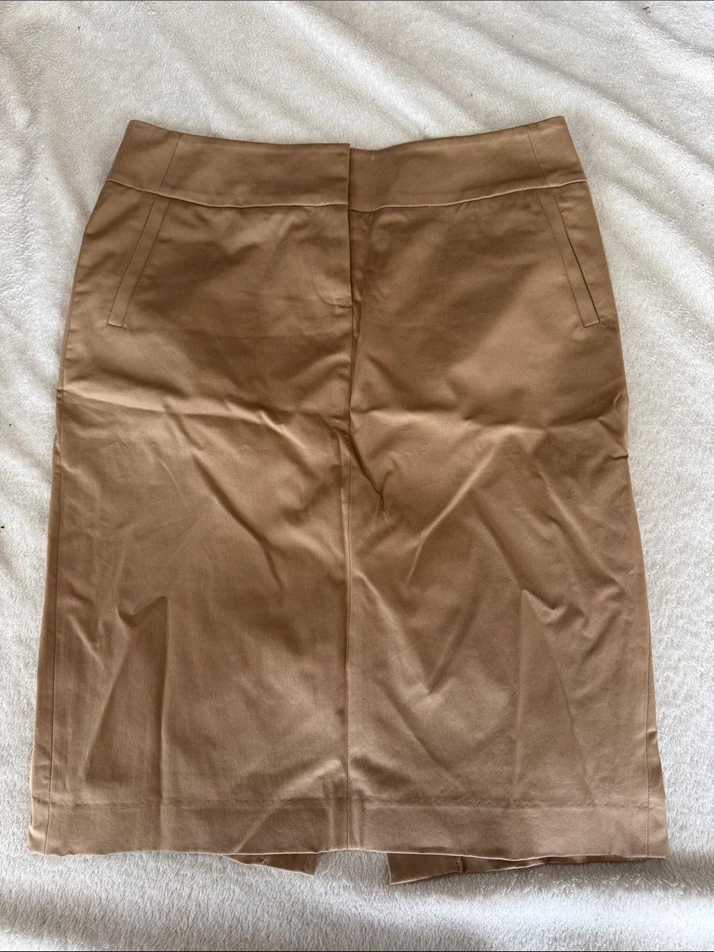 Professional Camel Pencil Skirt